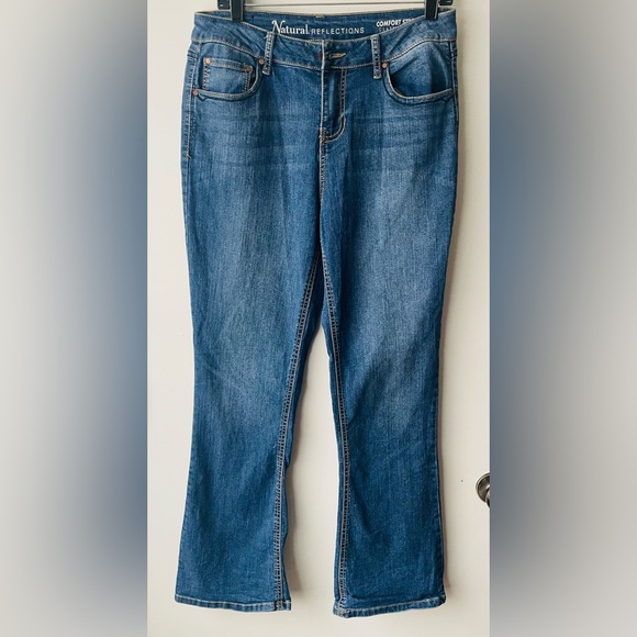 Natural Reflections Blue Flare Jeans - Picture 4 of 10